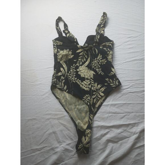 Free People Intimately free Pippa V-Wire Bodysuit Tropical Women Size XS - Picture 3 of 5
